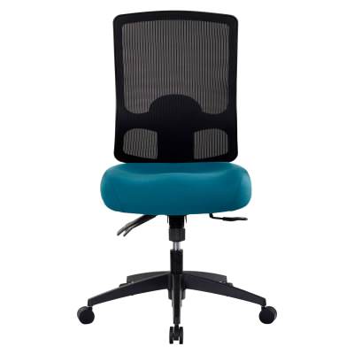 Buro Tidal Mesh Back Fabric Office Chair, Black / Teal
