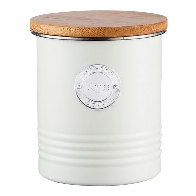 Typhoon Living Coffee Canister, 1 Litre, Cream