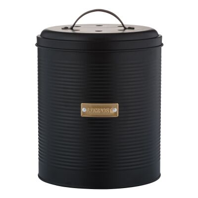 Typhoon Otto Compost Caddy, 2.5 Litre, Black