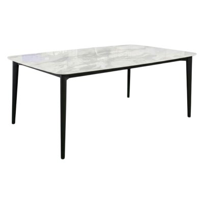 Lysander Ceramic & Metal Dining Table, 180cm