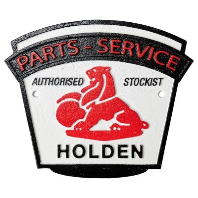 Holden Parts & Service Cast Iron Wall Sign