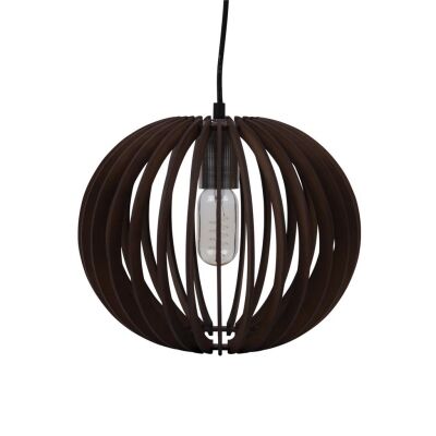 Puffin Timer Pendant Light, 30cm, Brown