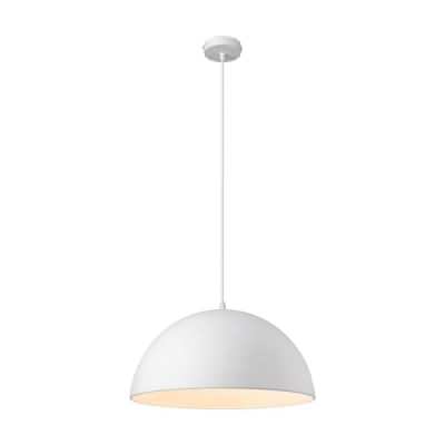 Luna Metal Pendant Light, White