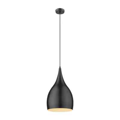 Jade Metal Pendant Light, Large, Black