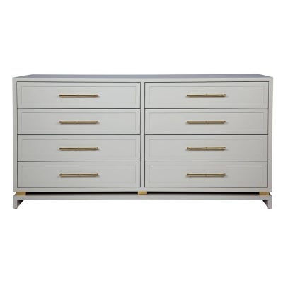 Pearl 8 Drawer Chest, Grey