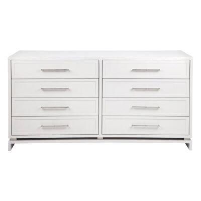 Pearl 8 Drawer Chest, White