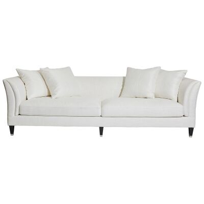 Tailor Fabric Sofa, 3 Seater, Ivory