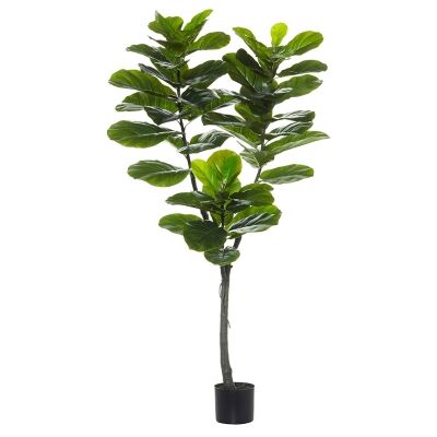 Potted Artificial Fiddle Leaf Fig Tree, Type A, 150cm