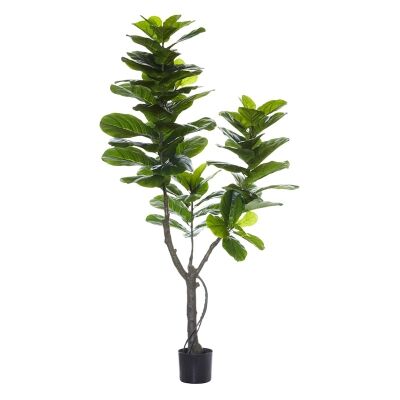 Potted Artificial Fiddle Leaf Fig Tree, Type A, 180cm