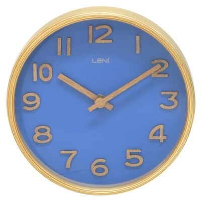 Leni Wooden Table / Wall Clock, 18cm, Navy