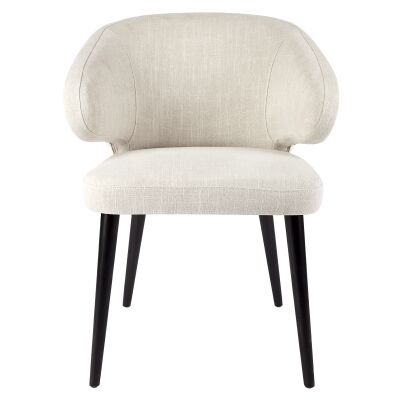 Harlow Fabric Dining Chair, Ivory
