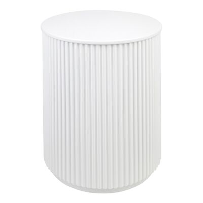 Nomad Round Side Table, White