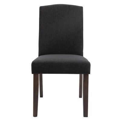 Lethbridge Fabric Dining Chair, Set of 2, Charcoal
