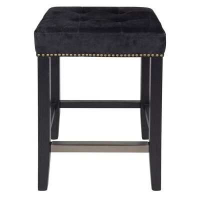 Canyon Suede Counter Stool, Black