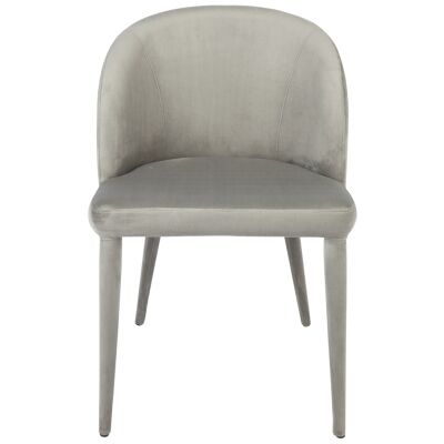 Paltrow Velvet Fabric Dining Chair, Grey 
