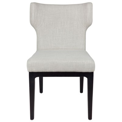 Ashton Fabric Dining Chair, Set of 2, Oatmeal / Black