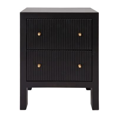 Ariana Bedside Table, Small, Black