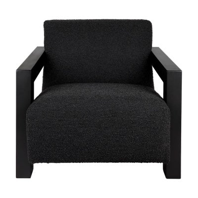 Lennon Fabric Occasional Armchair, Black