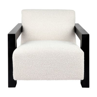 Lennon Fabric Occasional Armchair, Ivory