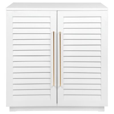 Loft 2 Door Bar Cabinet, White