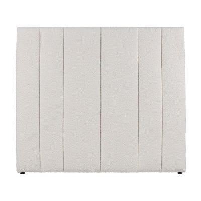 Soho Boucle Fabric Bed Headboard, Queen, White