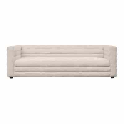 Colorado Fabric Sofa, 3 Seater, Beige
