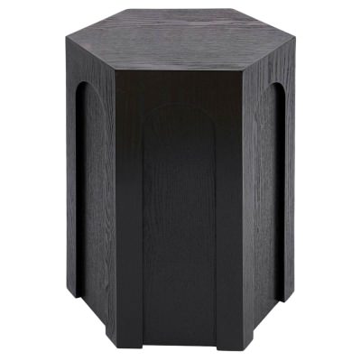 Winston Wooden Side Table, Black