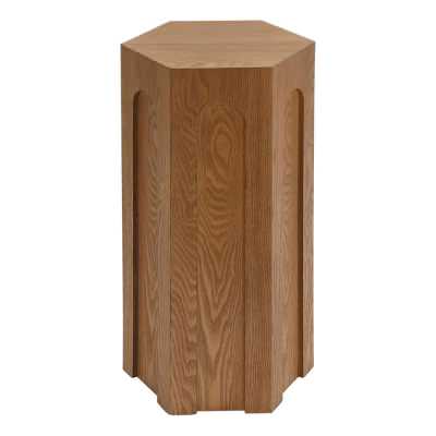 Winston Wooden Tall Side Table, Walnut
