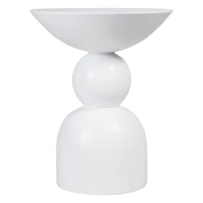 Ravello Concrete Side Table, White