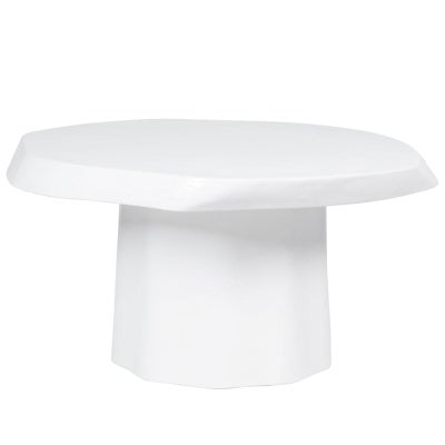 Sorrento Concrete Coffee Table, Small, White
