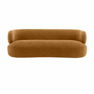 Greenwich Chenille Fabric Sofa, 3 Seater, Butterscotch