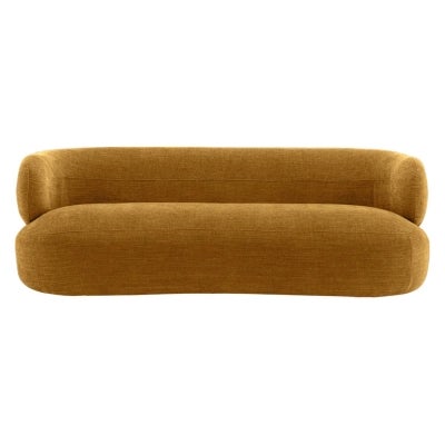 Greenwich Chenille Fabric Sofa, 3 Seater, Mustard
