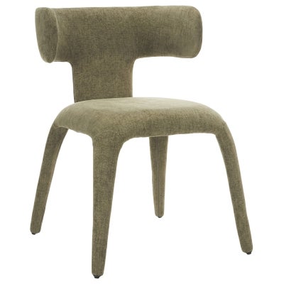 Tari Fabric Dining Chair, Olive