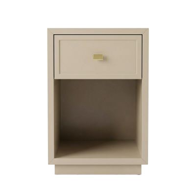 Logan Bedside Table, Petite, Beige