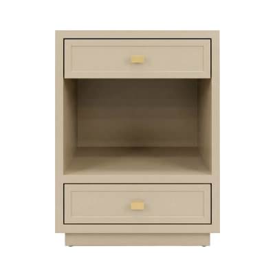 Logan Bedside Table, Small, Beige