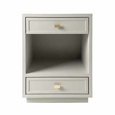 Logan Bedside Table, Small, Grey
