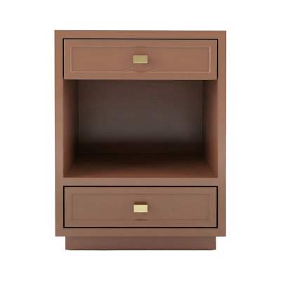 Logan Bedside Table, Small, Mocha Mousse
