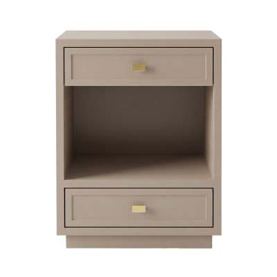 Logan Bedside Table, Small, Taupe