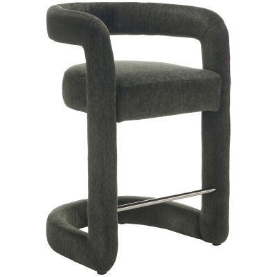 Avis Fabric Counter Stool, Teal