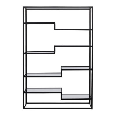Mistique Iron & Glass Display Shelf, Black