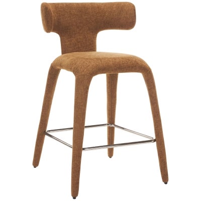 Tari Fabric Counter Stool, Copper