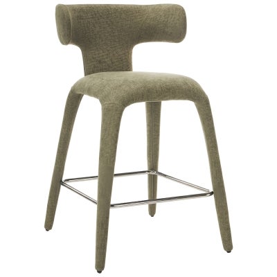 Tari Fabric Counter Stool, Olive
