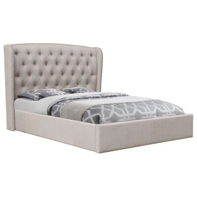 Camden Fabric Bed, Queen, Champagne