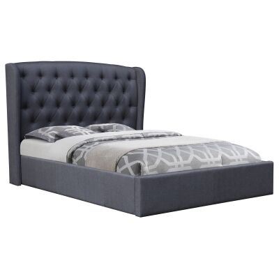 Camden Fabric Bed, King, Black