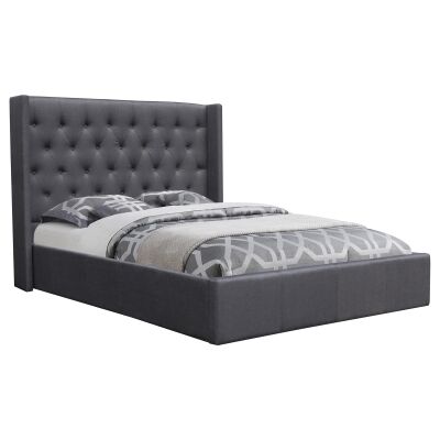 Chelsea Fabric Bed, Queen, Black