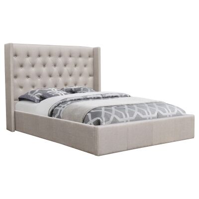 Chelsea Fabric Bed, Queen, Champagne