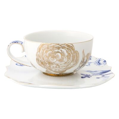 Pip Studio Royal White Porcelain Cup & Saucer Set