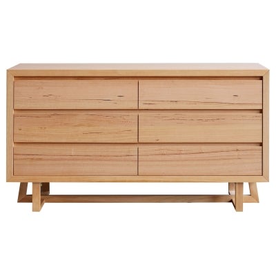 Dante Messmate Timber 6 Drawer Dresser