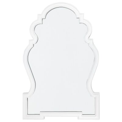 Paloma Wall Mirror, 110cm, Gloss White