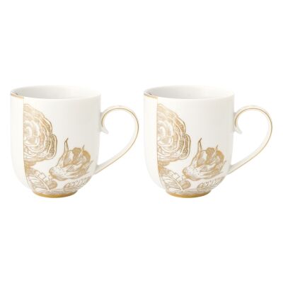 Pip Studio Royal White Porcelain Mug, Large, Set of 2